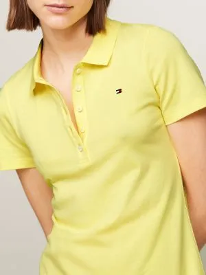 Robe-polo moulante 1985 Collection | Jaune | Tommy Hilfiger