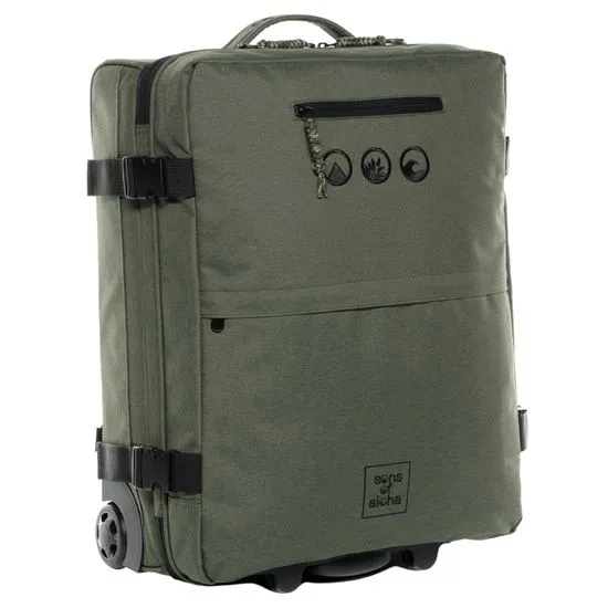 Sac de voyage à 2 roulettes KANE Duffel-Trolley valise à roulettes sac de voyage trolley olive-vert