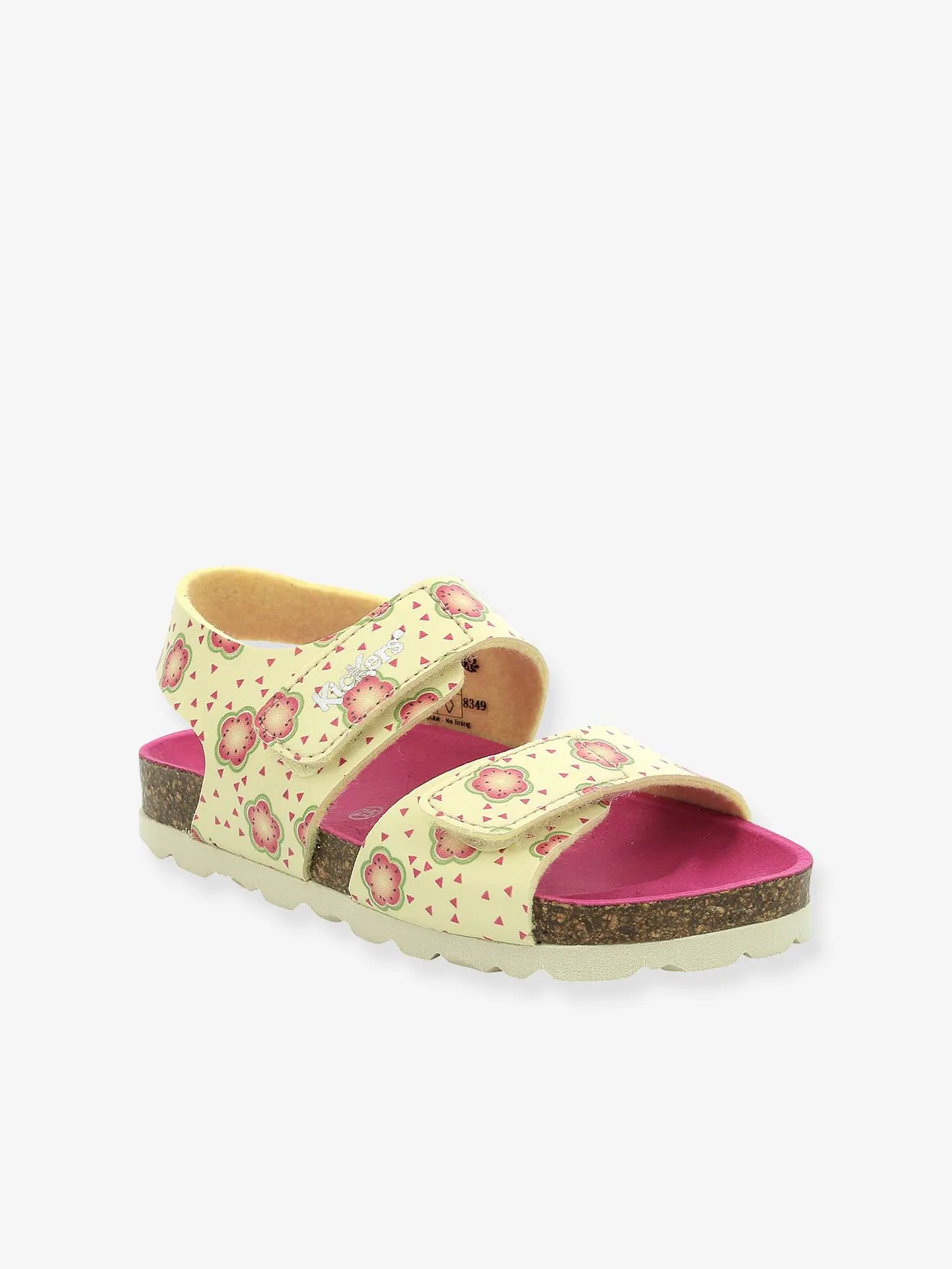 Sandales fille Summerkro Summerkick KICKERS® jaune flower - Kickers