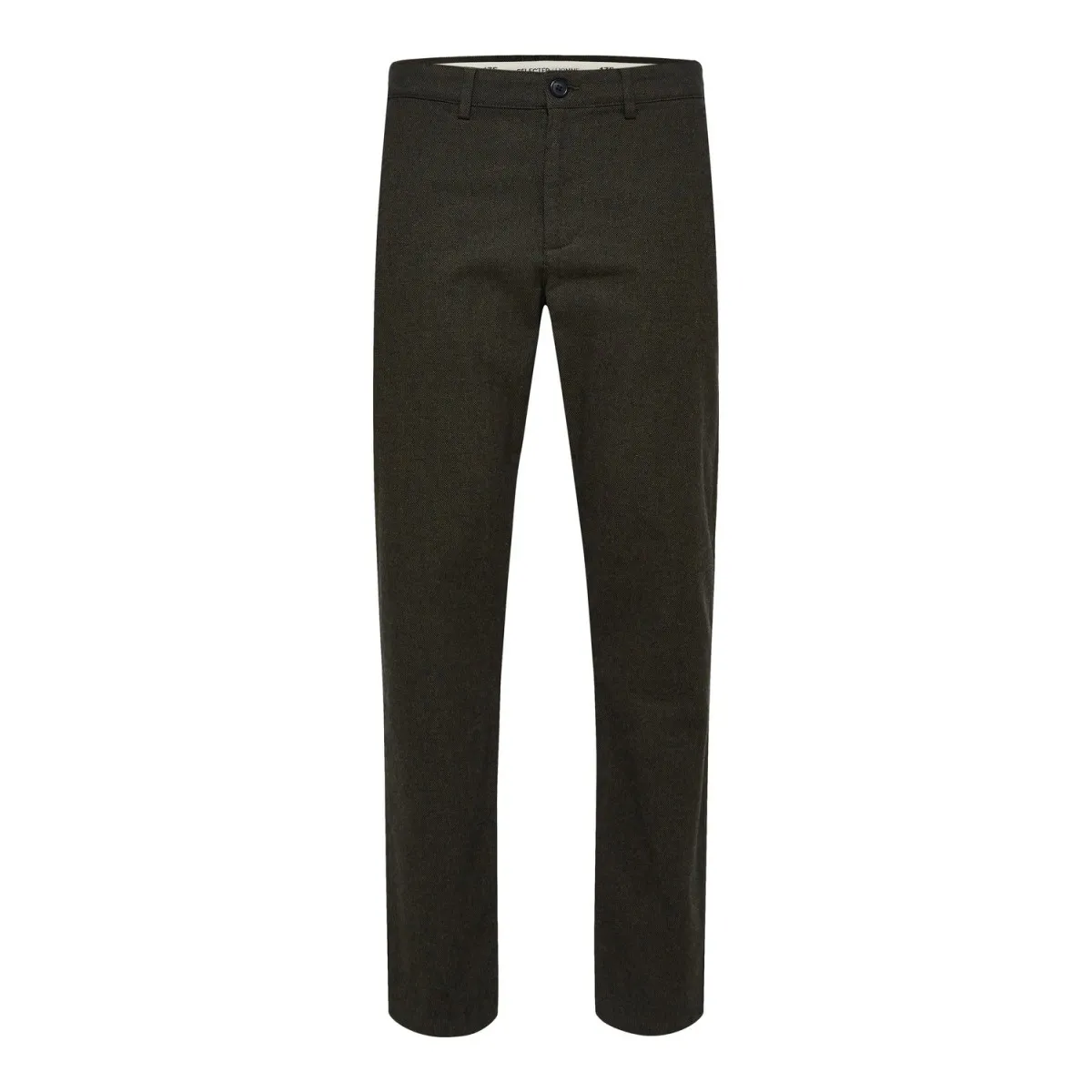 Selected homme - Pantalon ajusté vert foncé