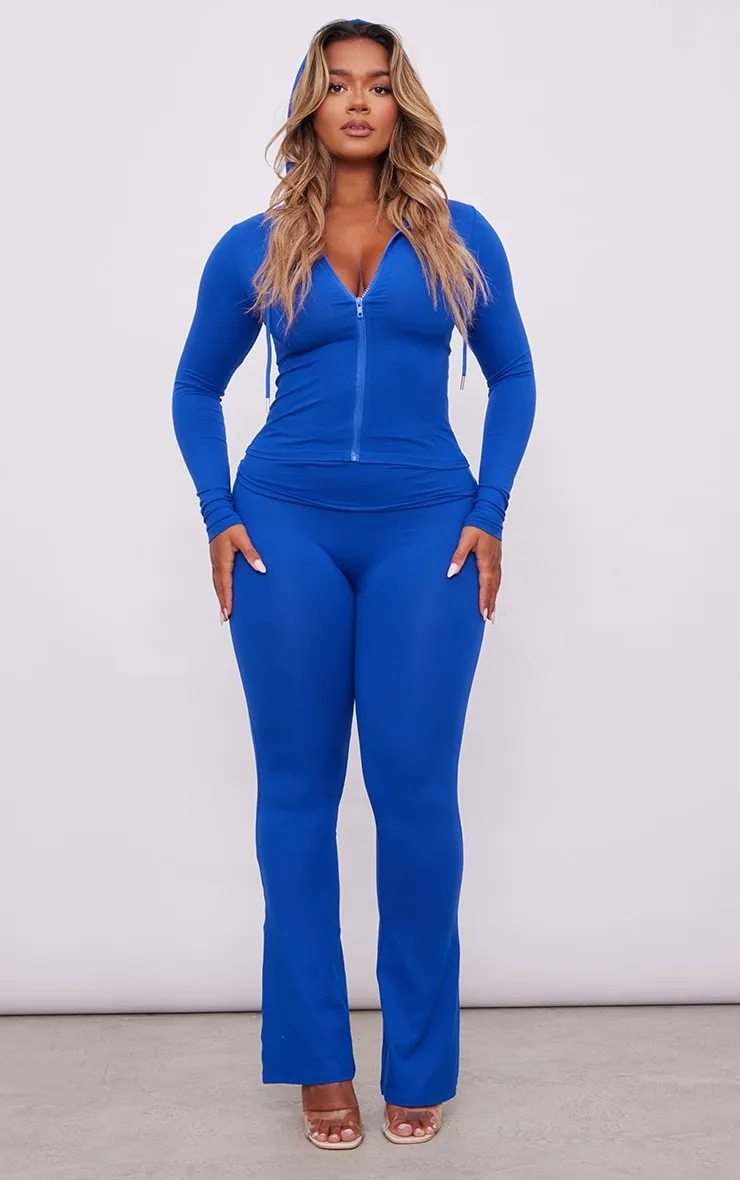 Shape Hoodie bleu Sculpt à zip