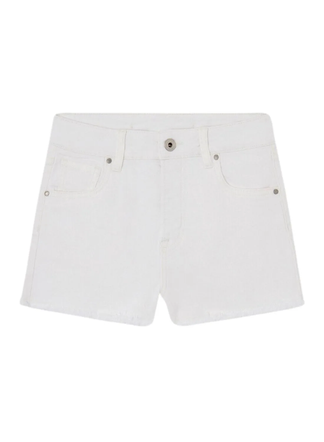 Short Pepe Jeans A-Line Relaxed Blanc pour fille