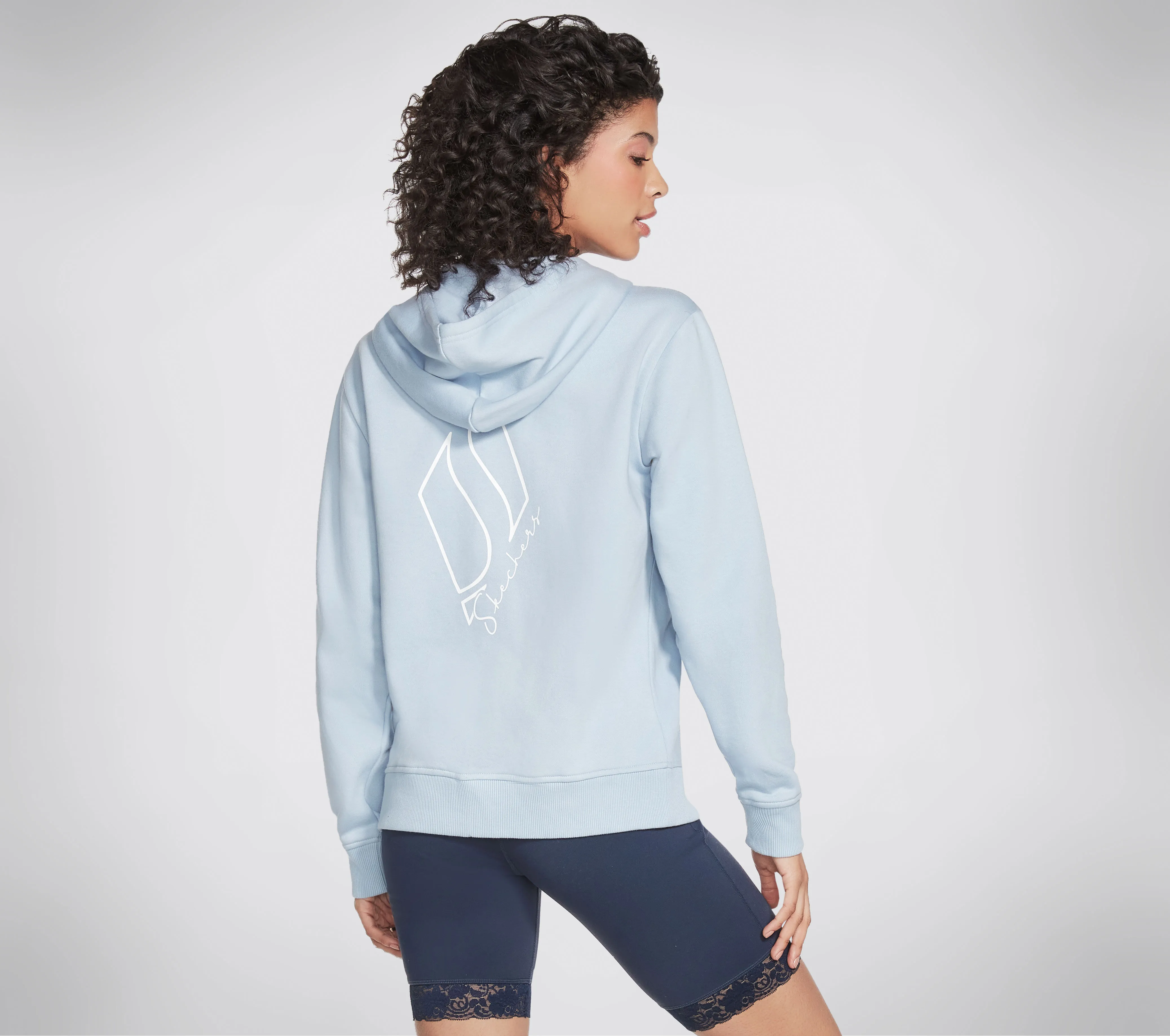 Skechers Apparel Diamond Crown Front Zip Hoodie