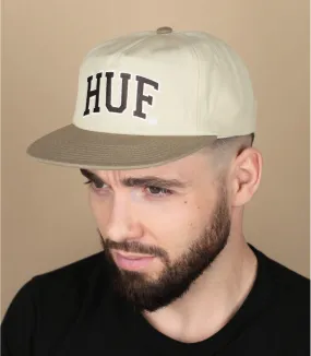 snapback destructurée beige - Casquette Arch Logo Snapback cream Huf : Headict