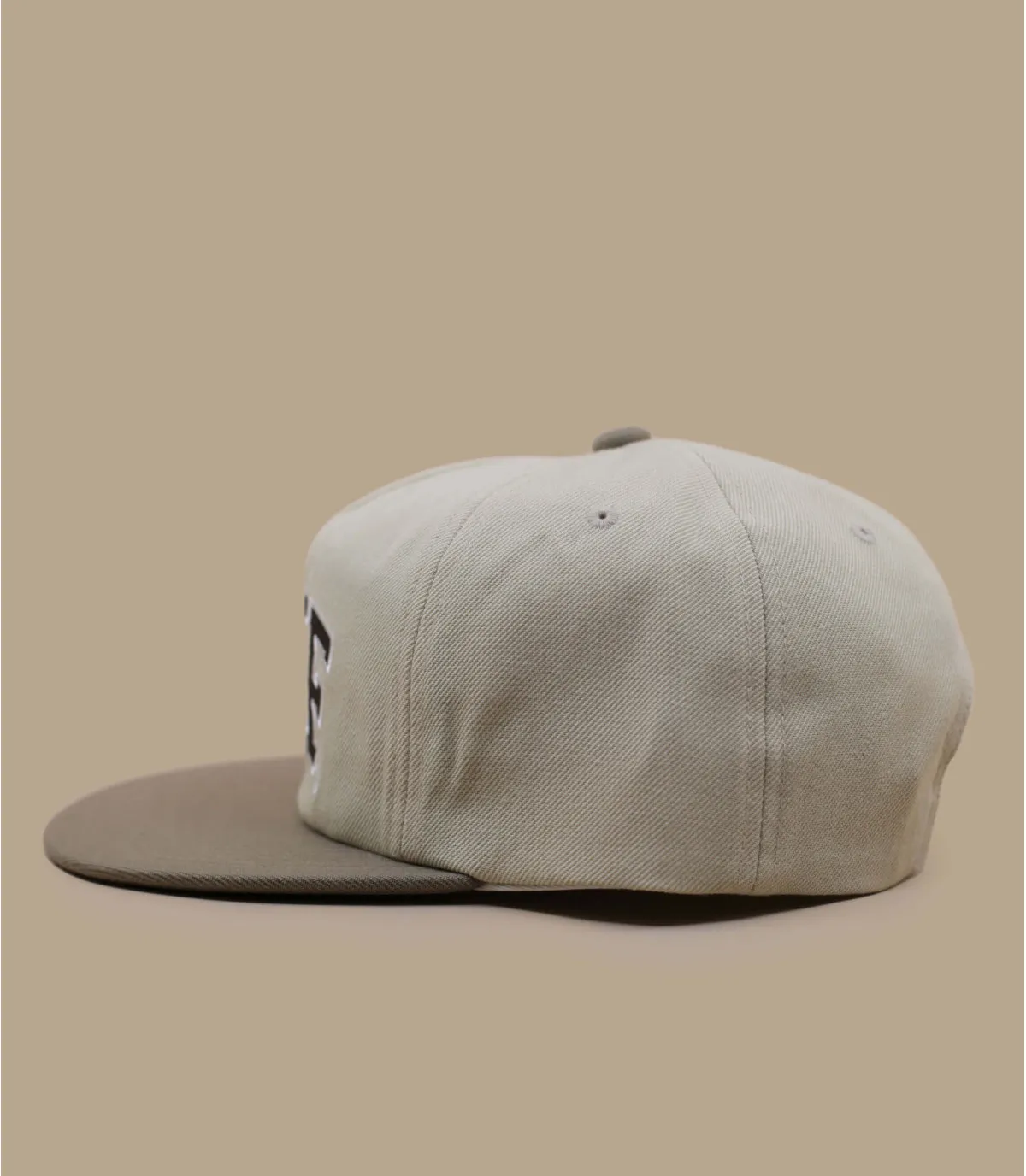 snapback destructurée beige - Casquette Arch Logo Snapback cream Huf : Headict