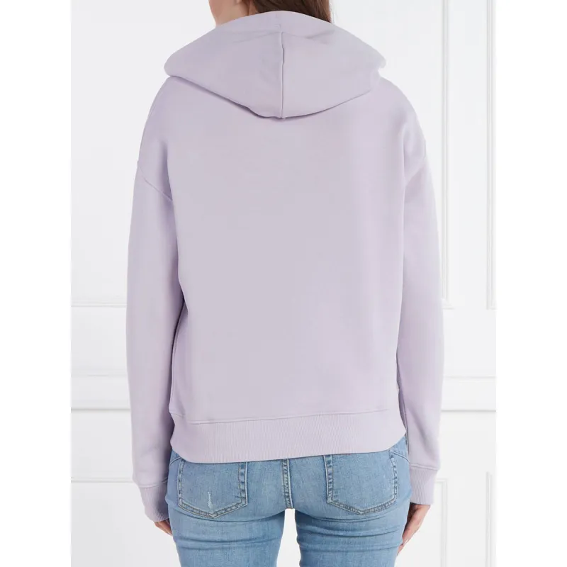 Sweat à capuche badge violet femme - Tommy Jeans | wimod