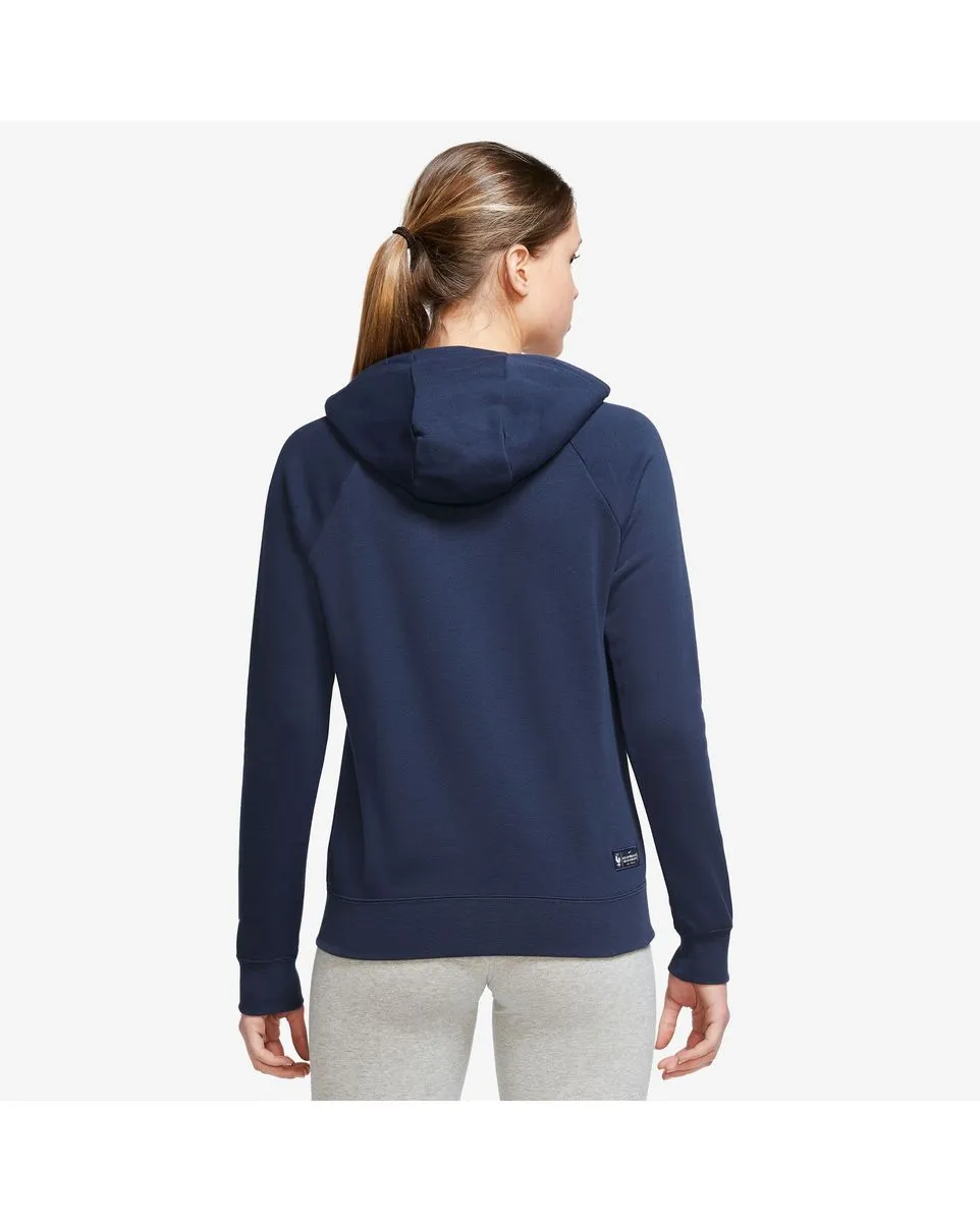 Sweat à capuche en molleton manches longues Femme FFF W NSW ESSNTL HOODIE PO FLC