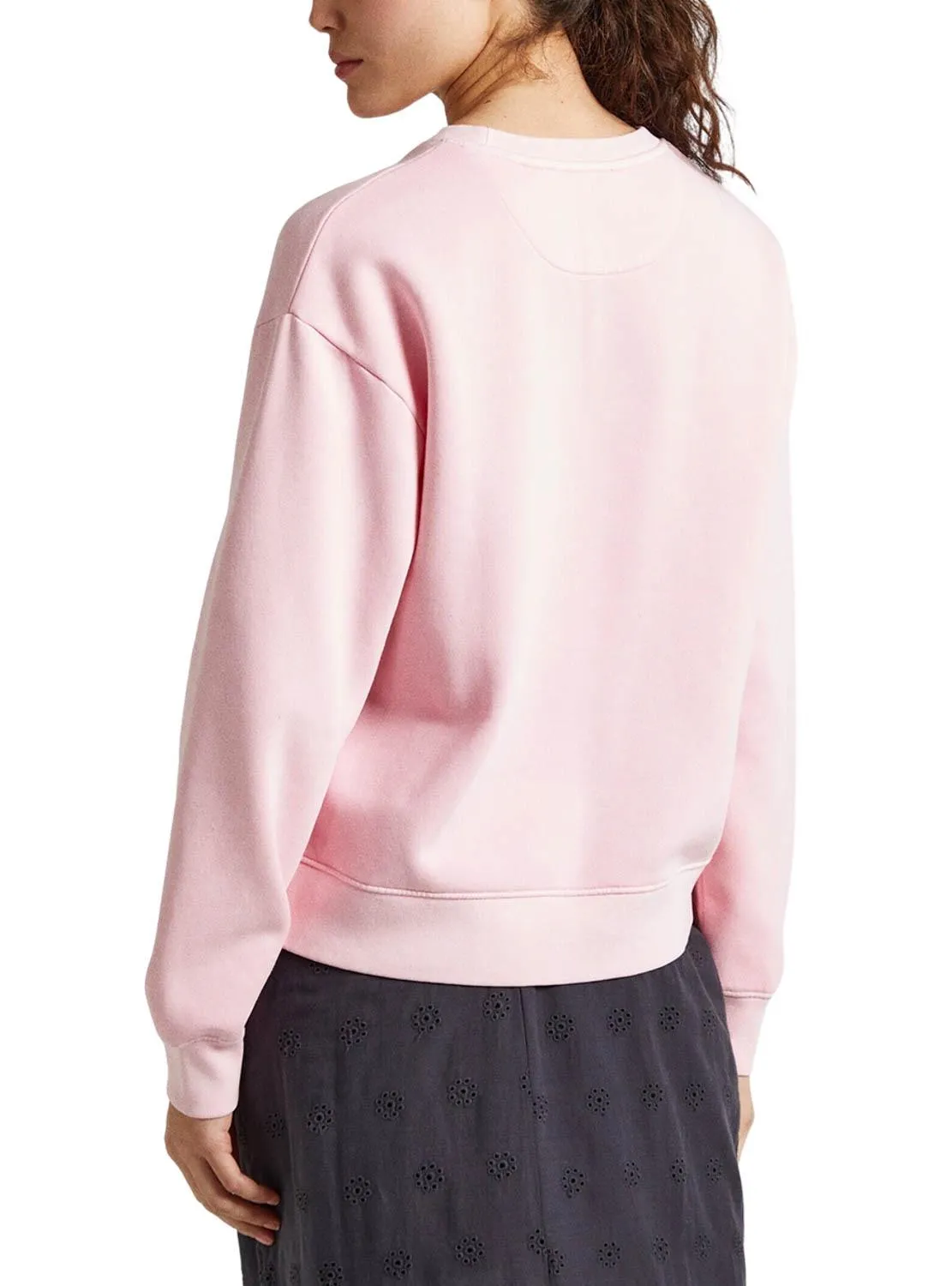 Sweatshirt Pepe Jeans en laine rose pour femme