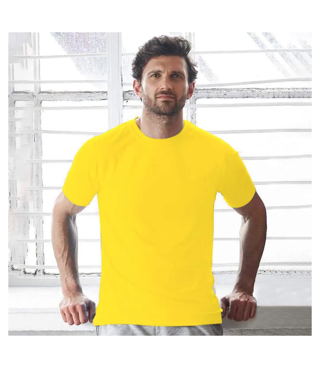 T-shirt adulte jaune AWDis Cool