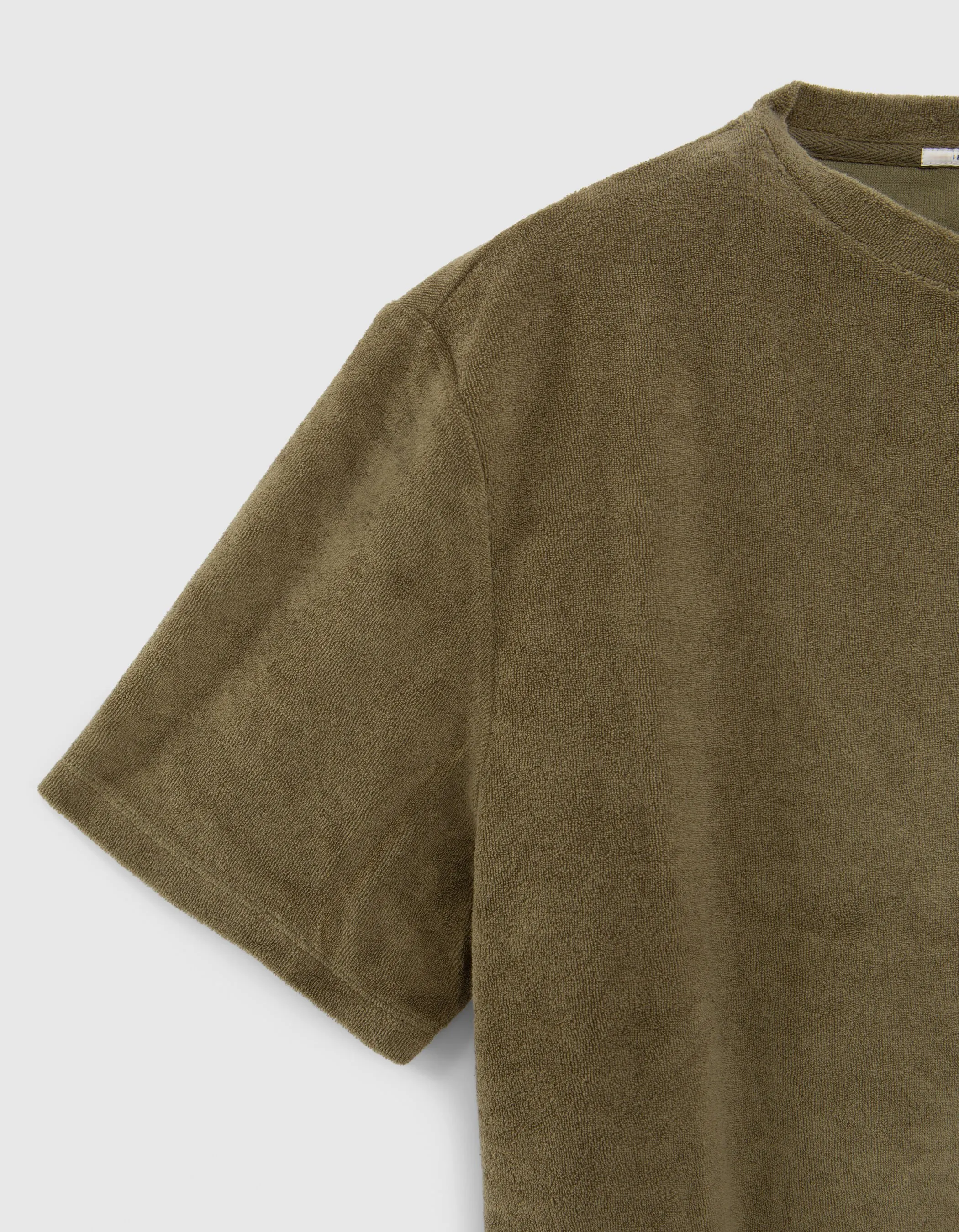 T-shirt army green en éponge Homme