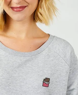 T-Shirt femme Picto Chocolat brodé