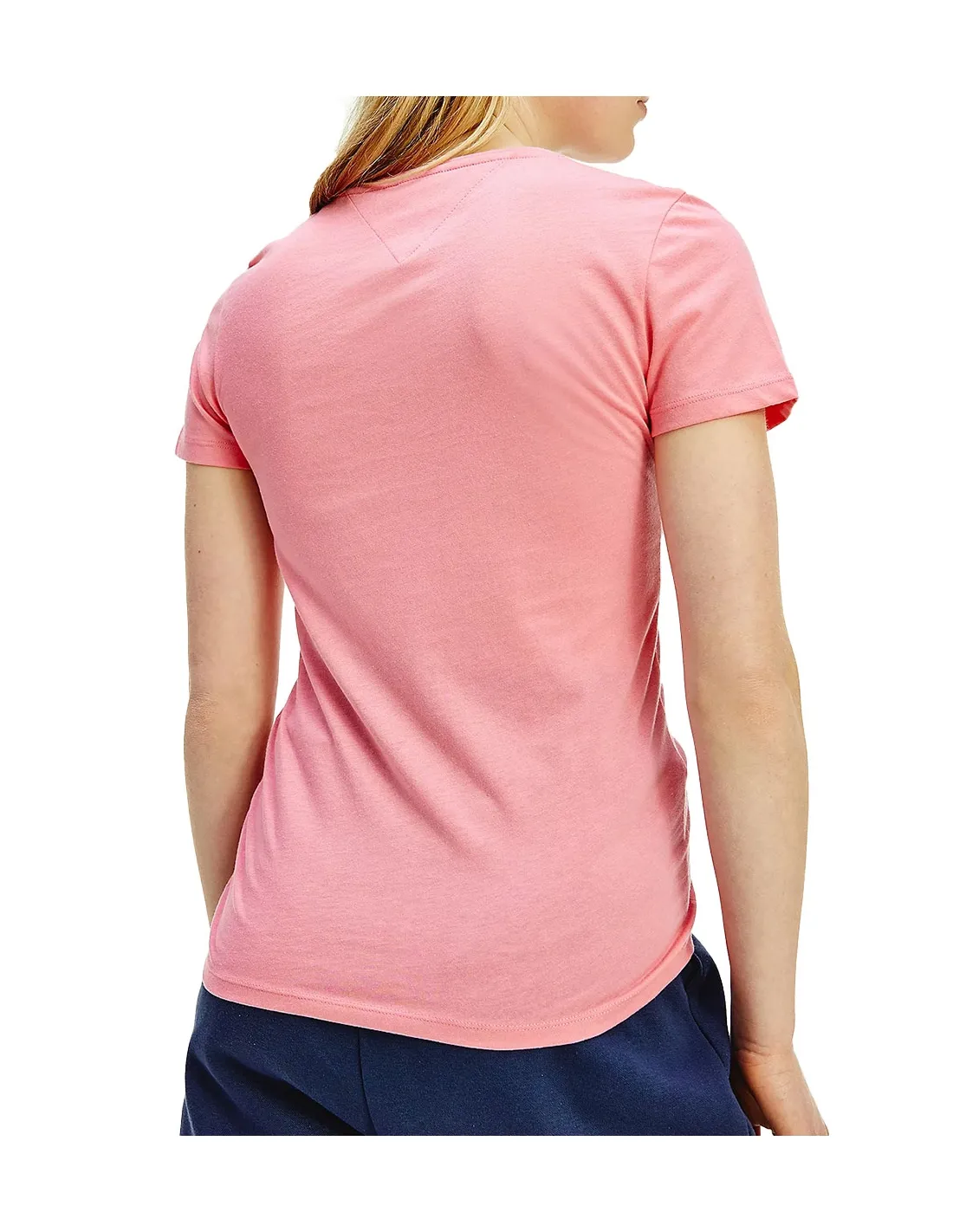 T-shirt femmes Tommy Jeans ref 53404 TIF Rose