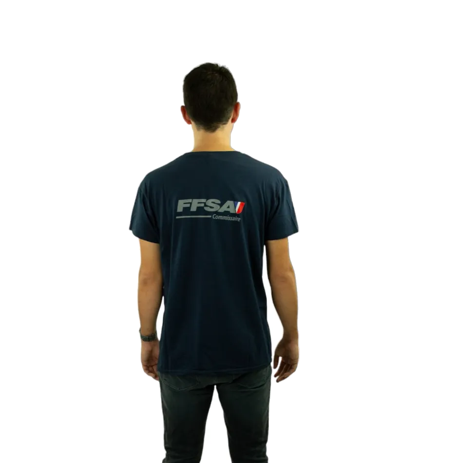 T-shirt FFSA Commissaire bleu pour homme