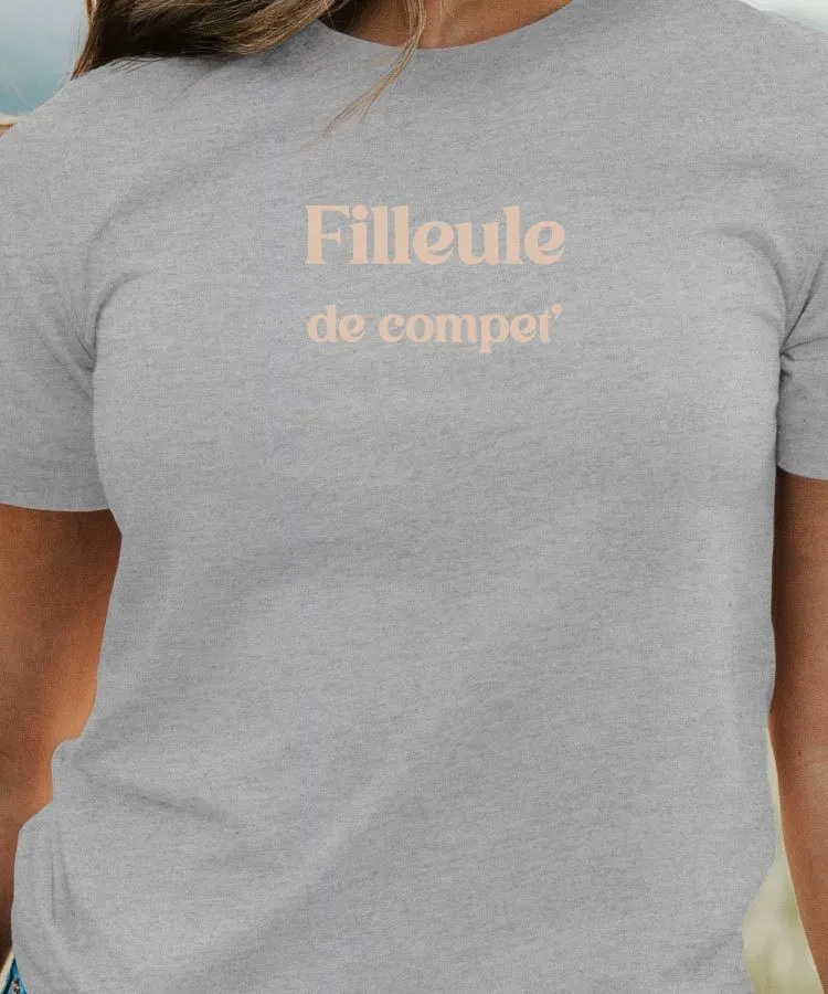 T-Shirt Filleule de compet' Pour femme