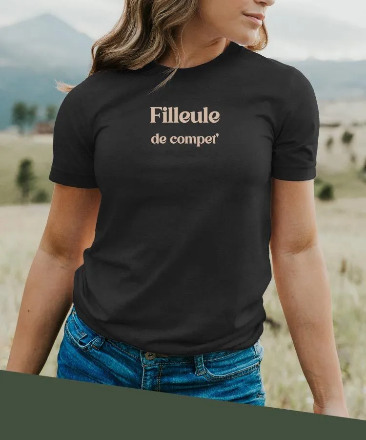 T-Shirt Filleule de compet' Pour femme