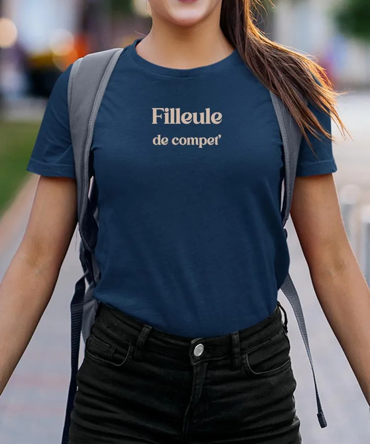 T-Shirt Filleule de compet' Pour femme