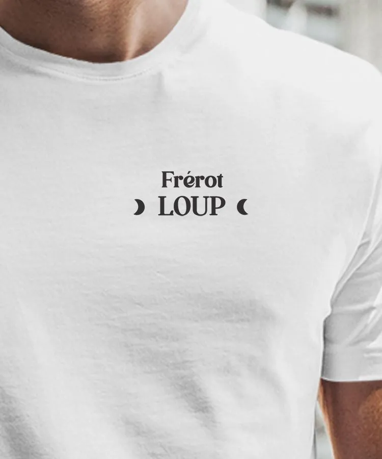 T-Shirt Frérot Loup lune coeur Pour homme