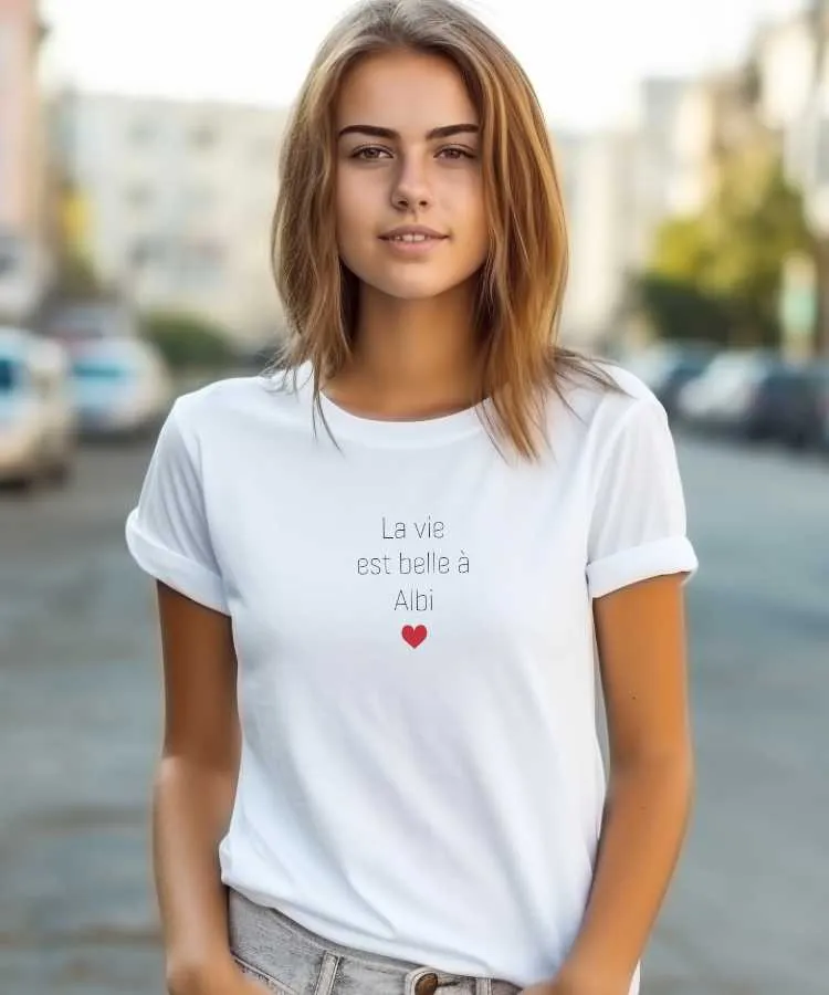 T-Shirt La vie est belle à Albi