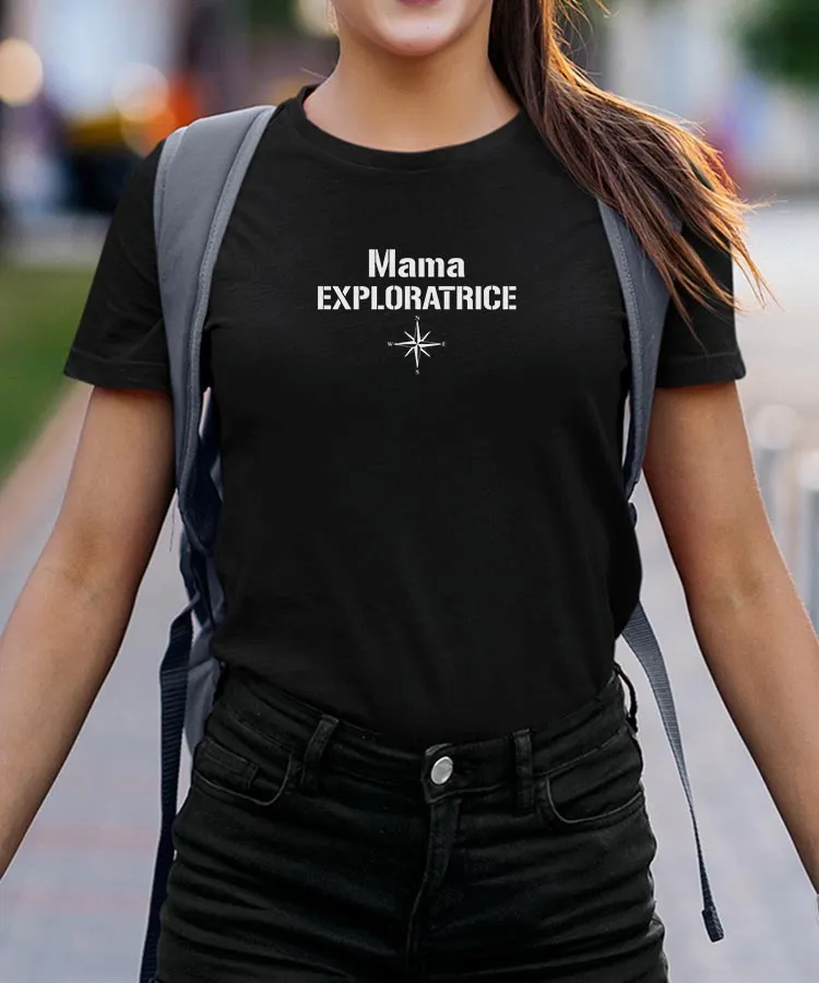 T-Shirt Mama exploratrice Pour femme