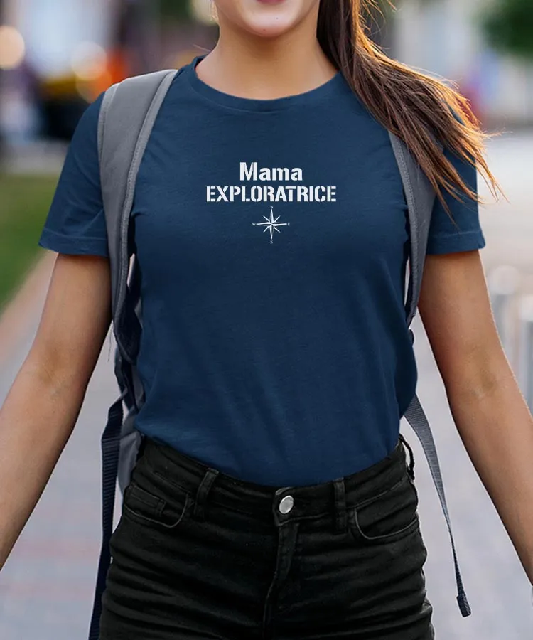 T-Shirt Mama exploratrice Pour femme