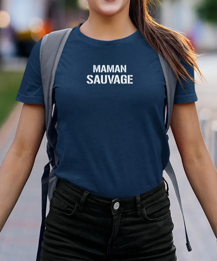 T-Shirt Maman sauvage Pour femme