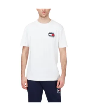 T shirt Tommy Jeans Ref 51404 ybr Blanc