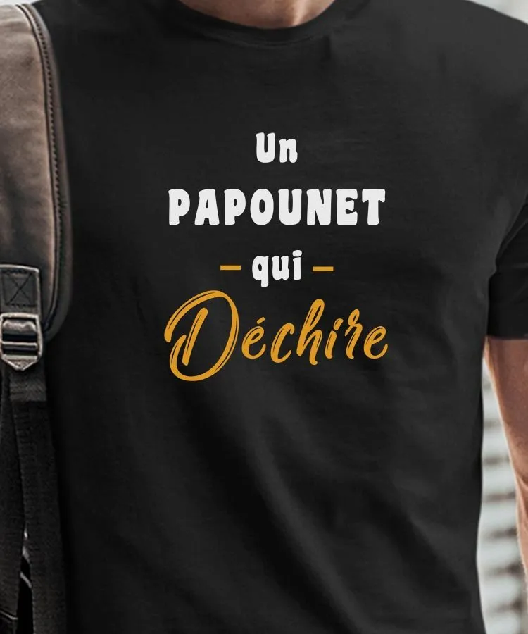 T-Shirt Un Papounet Qui déchire Pour homme