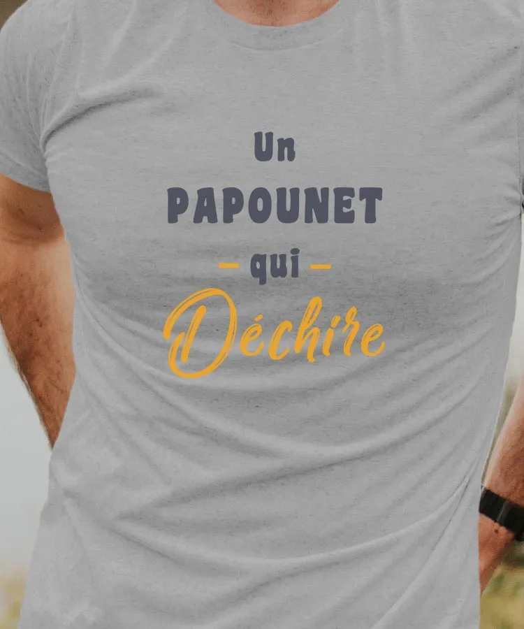 T-Shirt Un Papounet Qui déchire Pour homme