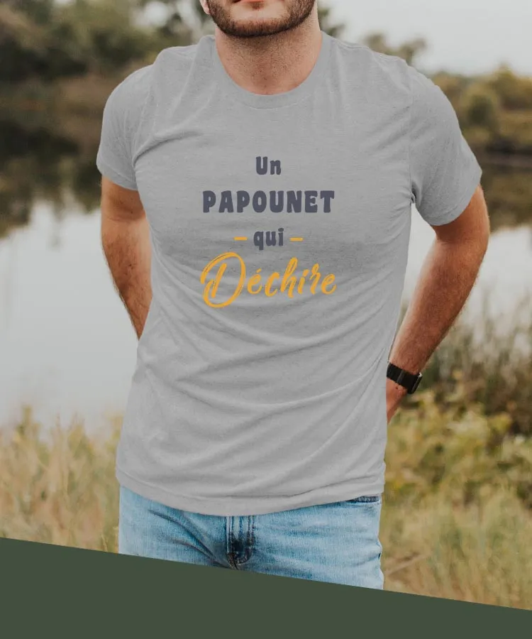 T-Shirt Un Papounet Qui déchire Pour homme