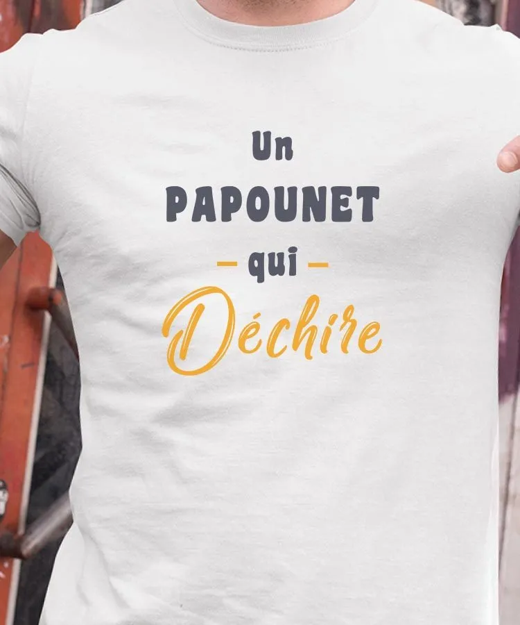 T-Shirt Un Papounet Qui déchire Pour homme