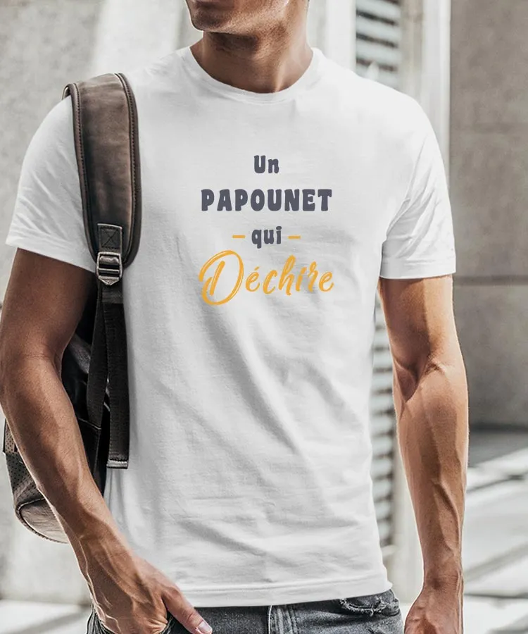 T-Shirt Un Papounet Qui déchire Pour homme