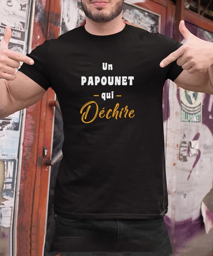 T-Shirt Un Papounet Qui déchire Pour homme