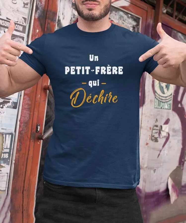 T-Shirt Un Petit-Frère Qui déchire Pour homme