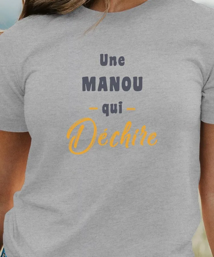 T-Shirt Une Manou Qui déchire Pour femme