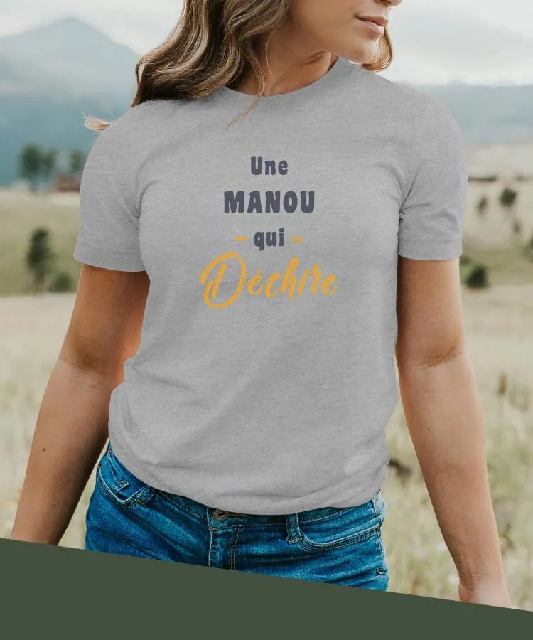 T-Shirt Une Manou Qui déchire Pour femme