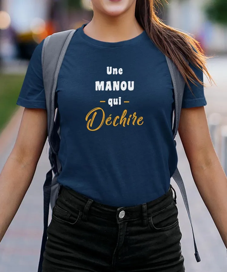 T-Shirt Une Manou Qui déchire Pour femme