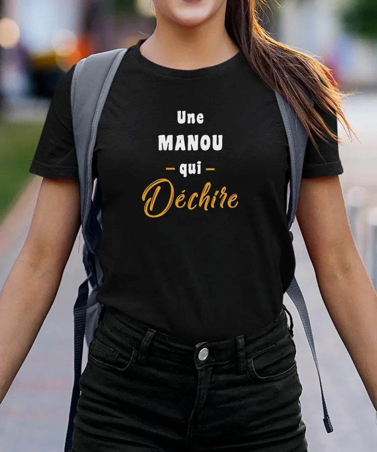 T-Shirt Une Manou Qui déchire Pour femme