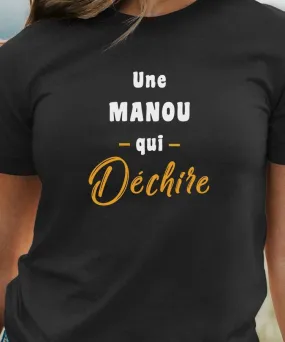 T-Shirt Une Manou Qui déchire Pour femme