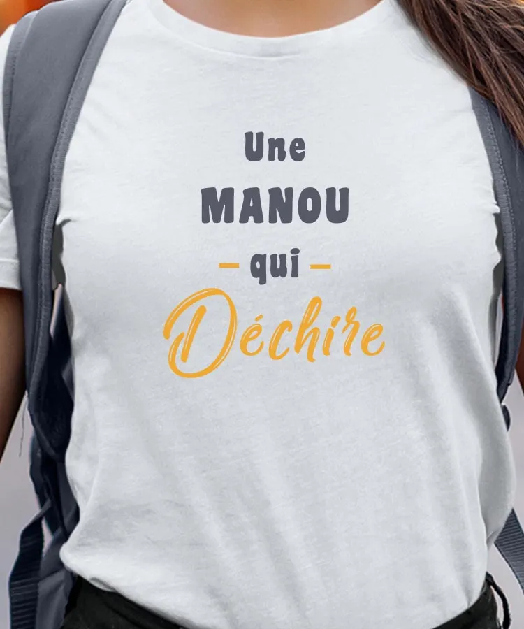 T-Shirt Une Manou Qui déchire Pour femme