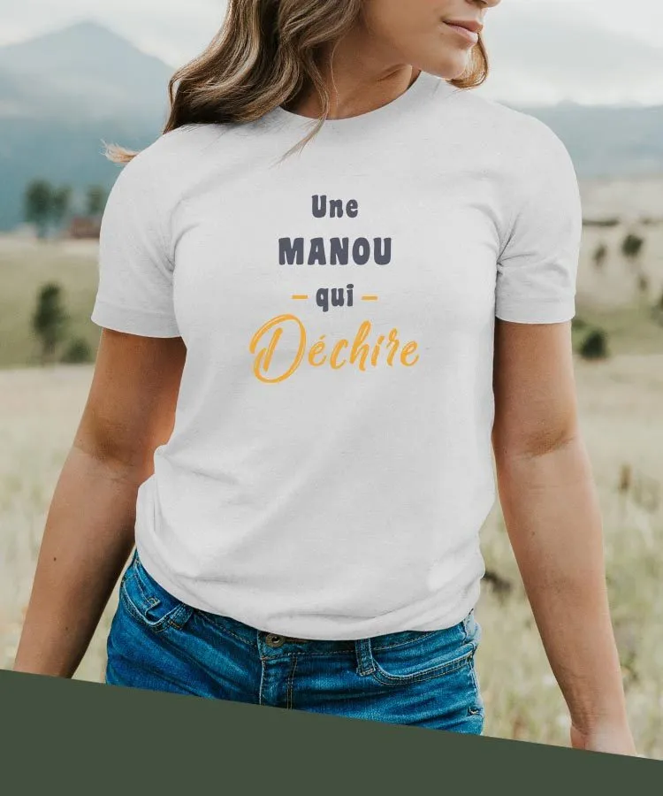 T-Shirt Une Manou Qui déchire Pour femme