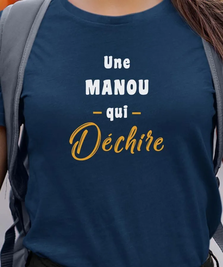 T-Shirt Une Manou Qui déchire Pour femme