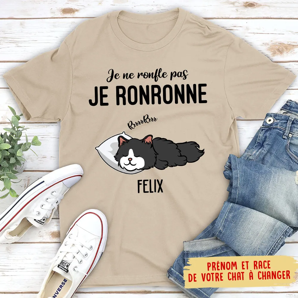 T-shirt Unisex Personnalisé - Je Ronronne