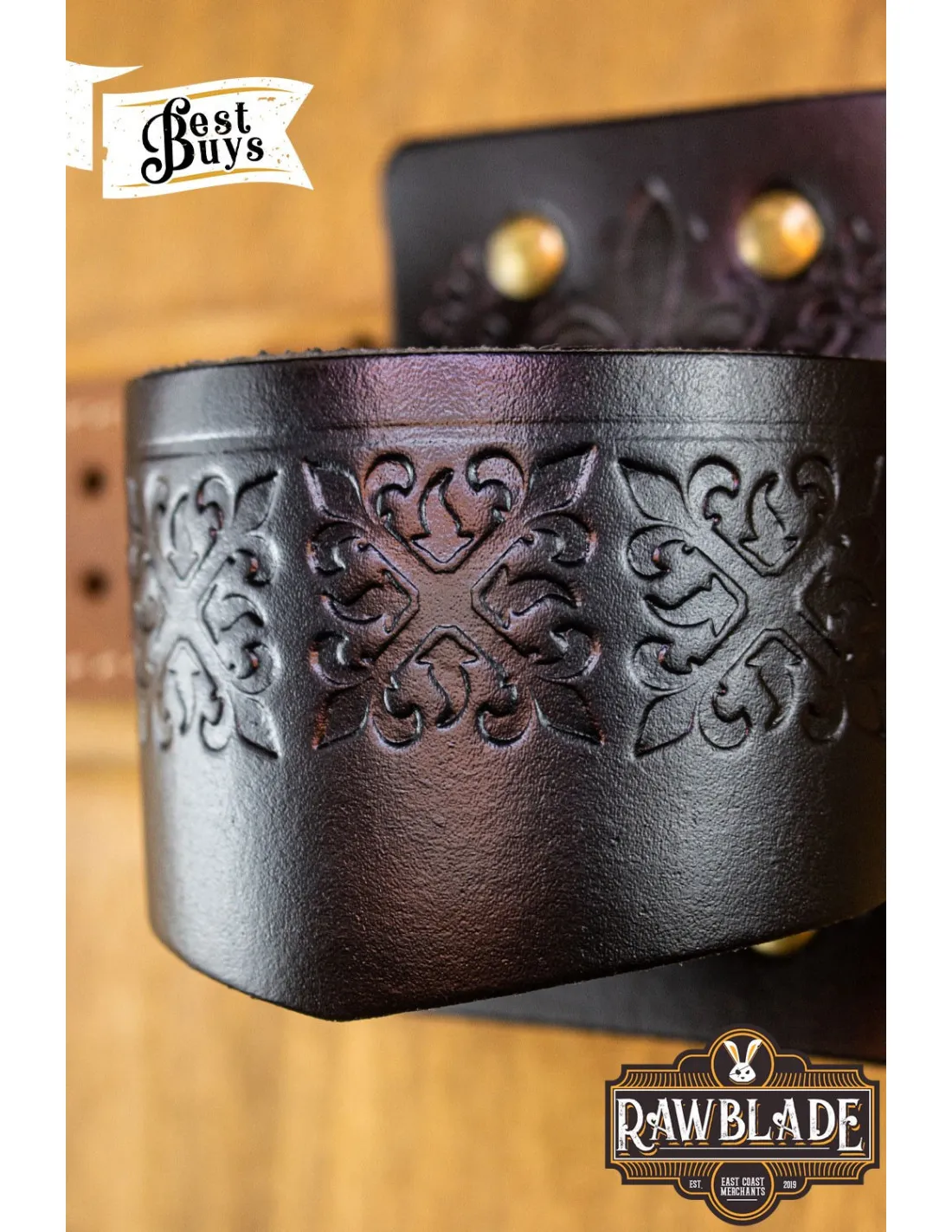 Tahalí Lombard de ceinture pour armes - Noir ⚔️ Boutique Épées