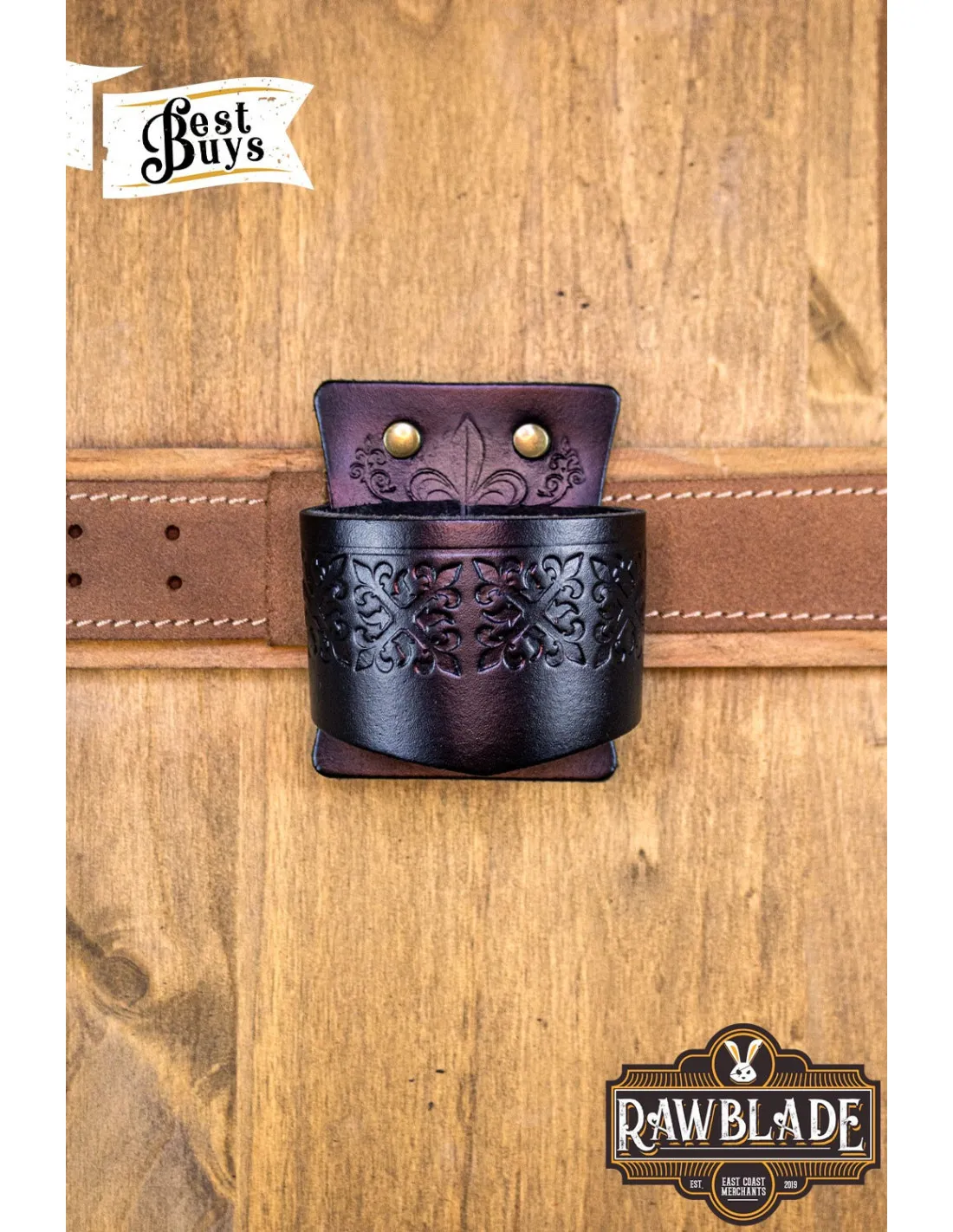 Tahalí Lombard de ceinture pour armes - Noir ⚔️ Boutique Épées