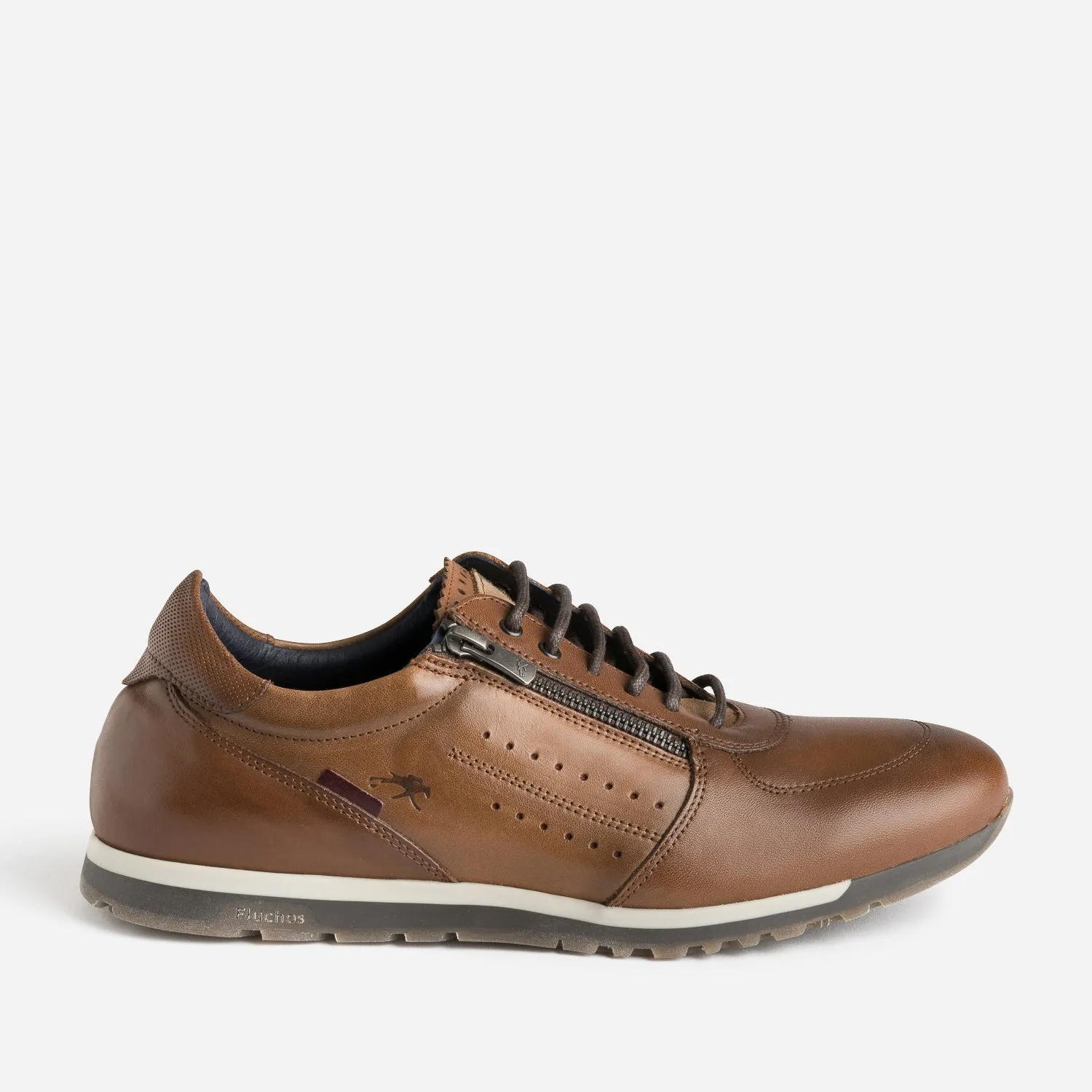 Tennis FLUCHOS marron en cuir - Baskets / Tennis Homme | ERAM