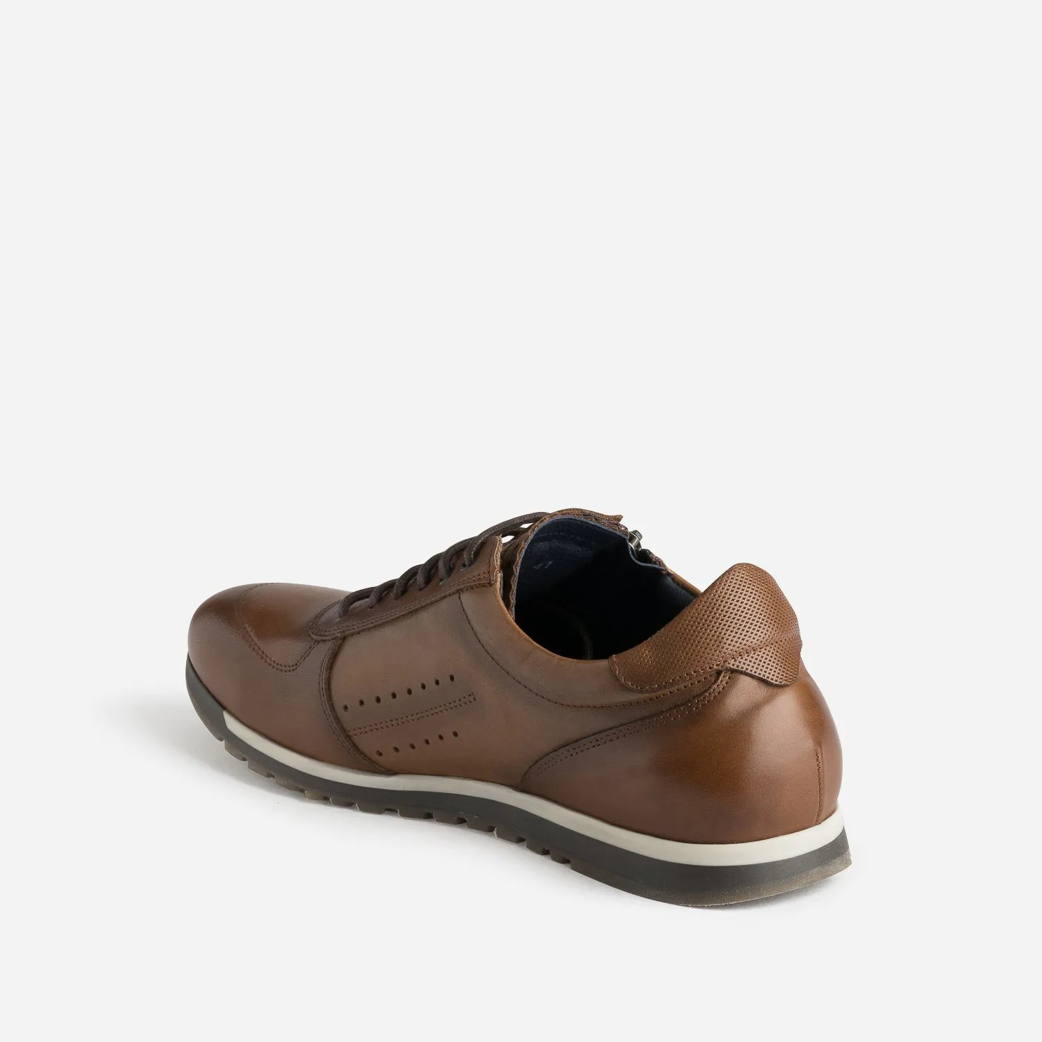 Tennis FLUCHOS marron en cuir - Baskets / Tennis Homme | ERAM