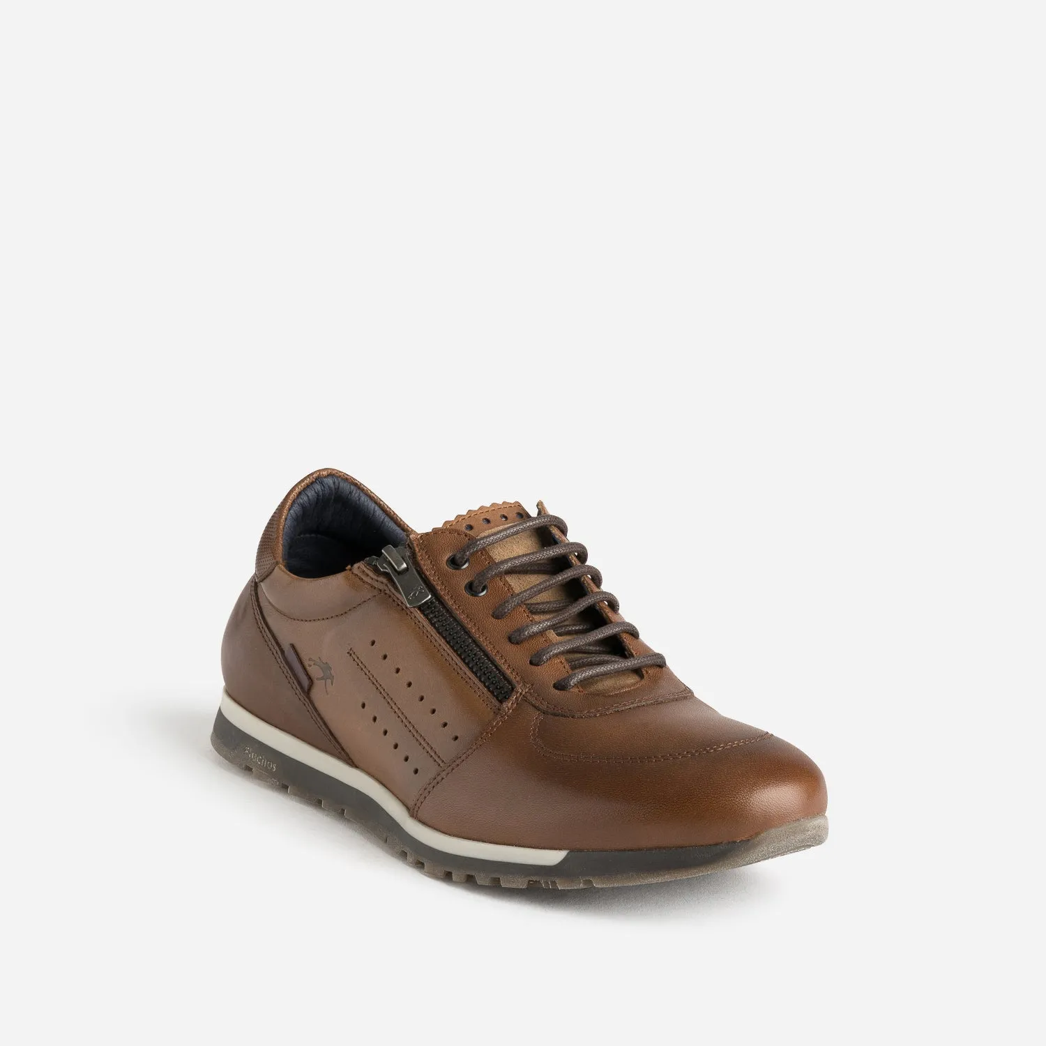 Tennis FLUCHOS marron en cuir - Baskets / Tennis Homme | ERAM