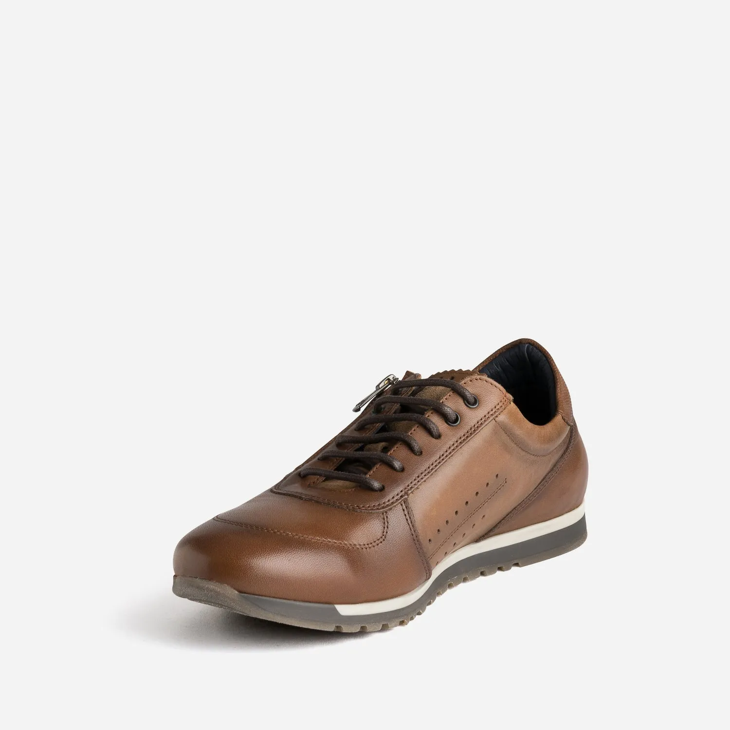 Tennis FLUCHOS marron en cuir - Baskets / Tennis Homme | ERAM