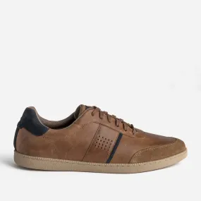 Tennis TBS marron en cuir - Baskets / Tennis Homme | ERAM