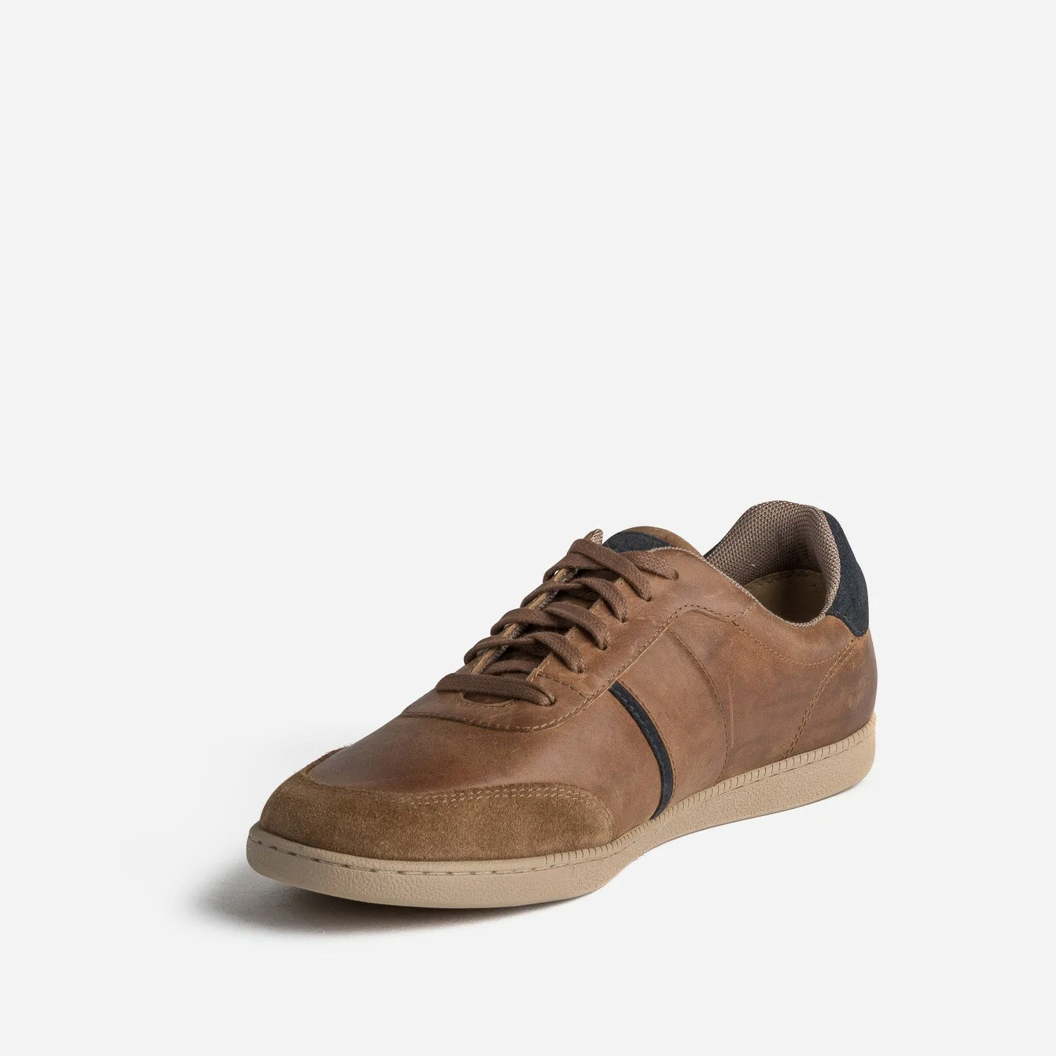 Tennis TBS marron en cuir - Baskets / Tennis Homme | ERAM